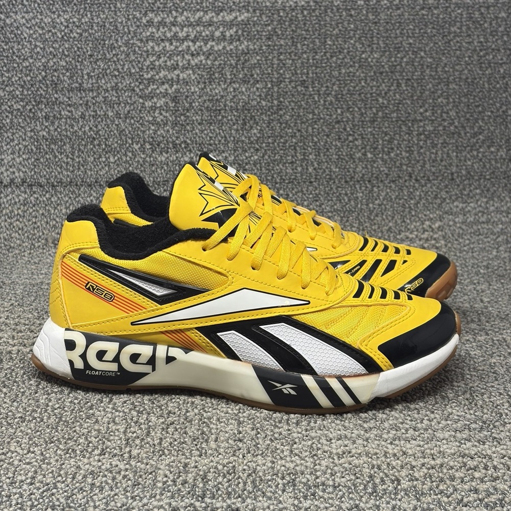 Reebok Futsal Fusion R58 CN8531 Men's 6 Yellow Indoor Soccer Athletic Shoes